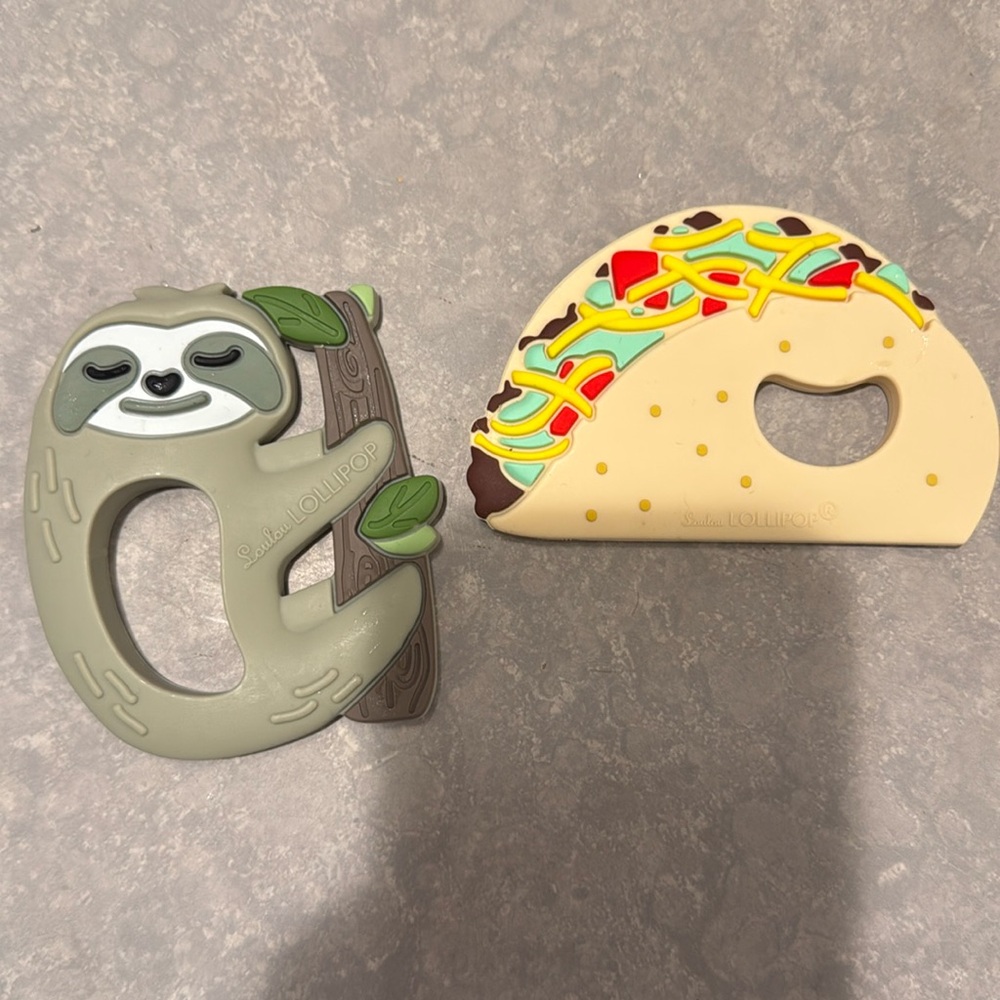 Set of Two LouLou Lollipop Teethers